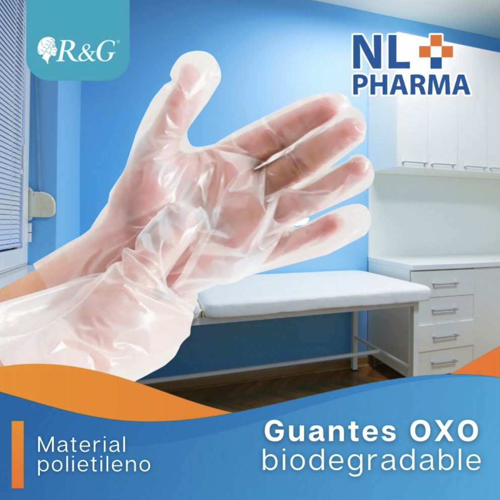 Guantes biodegradables de polietileno