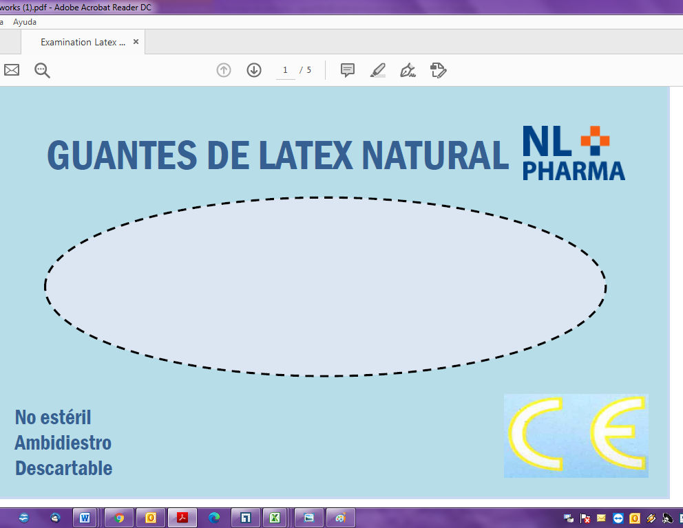 GUANTES DE PROCEDIMIENTO DE LATEX NATURAL CON POLVO